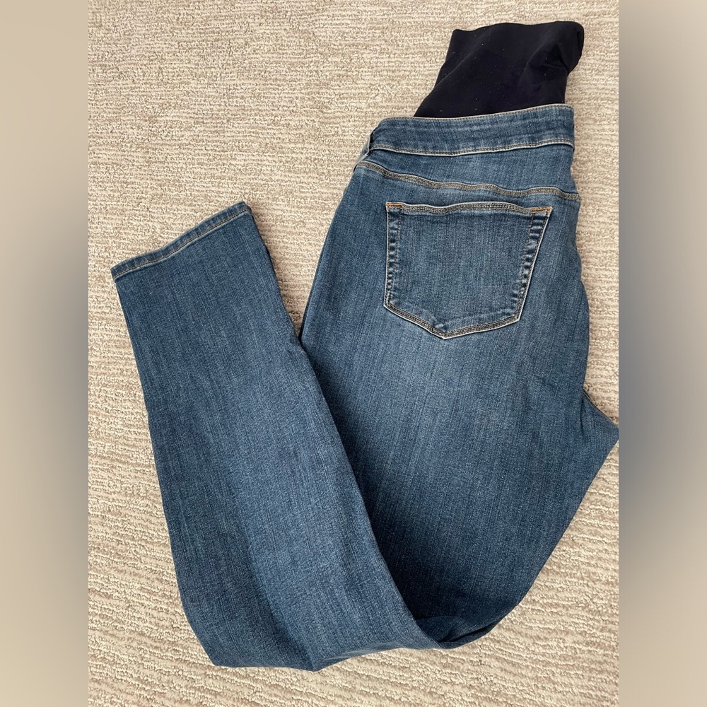 Seraphine straight cut maternity jeans, size 10